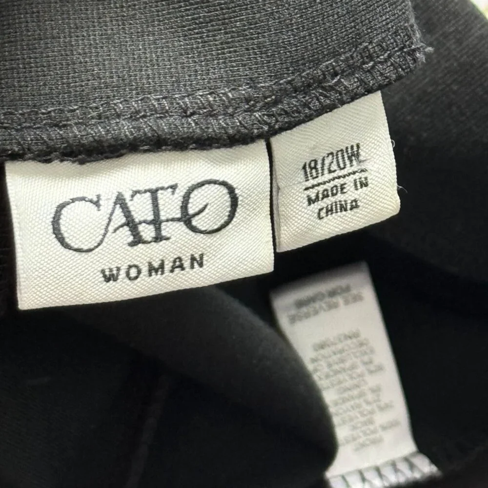 Cato Woman Size 18/20 W Black & Gold Sequined Skirt. - Picture 4 of 12